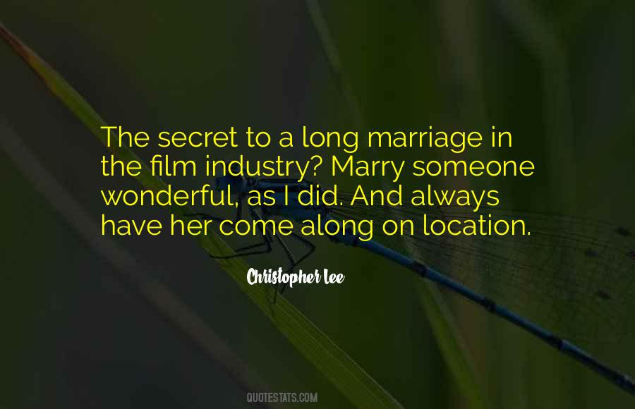 A Long Marriage Quotes #807831