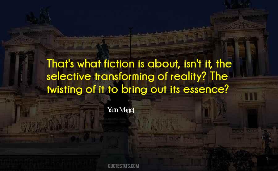 Fiction Is Quotes #1318225