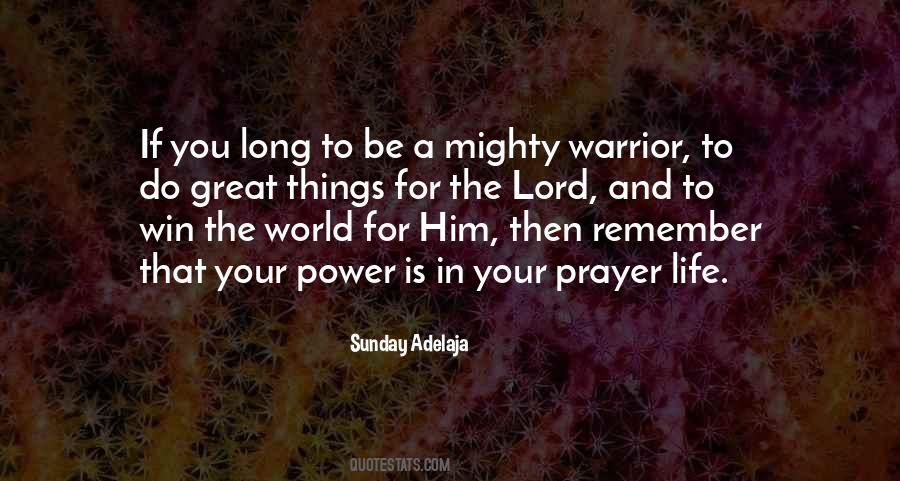 Prayer Warrior Quotes #1464957