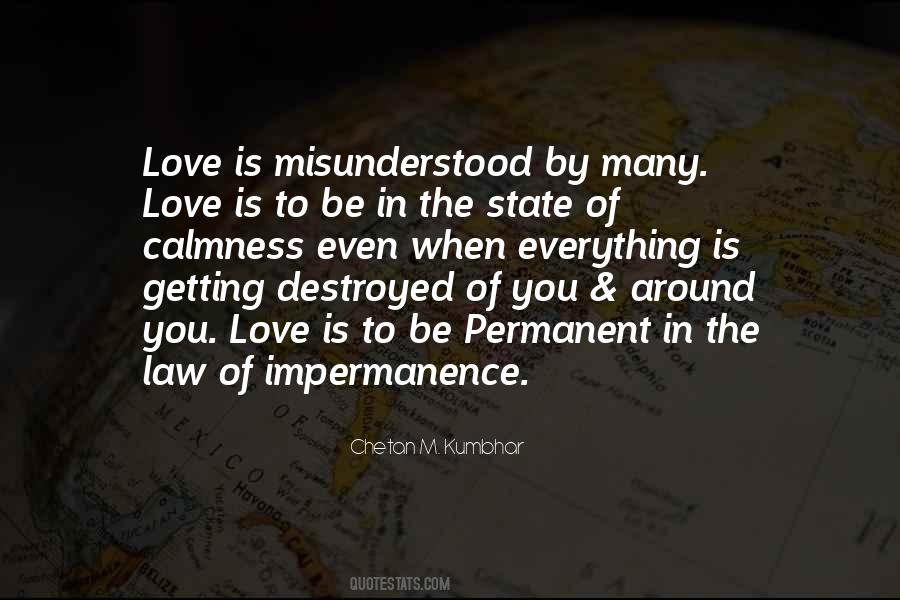 Love Misunderstood Quotes #64936
