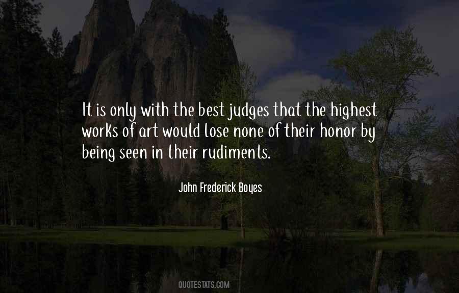 Quotes About Judging Art #683085