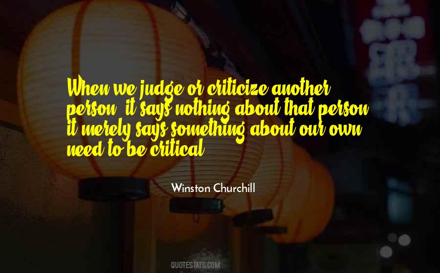 Quotes About Judging Another Person #605983