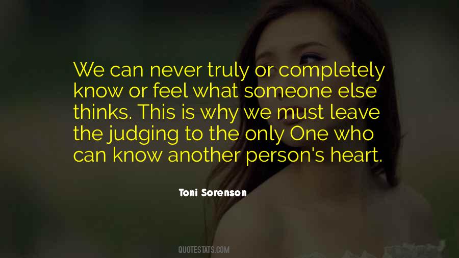 Quotes About Judging Another Person #65227