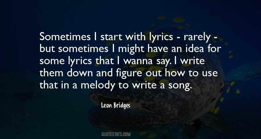 Song Writing Quotes #58895