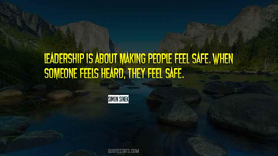 Feel Safe Quotes #973614