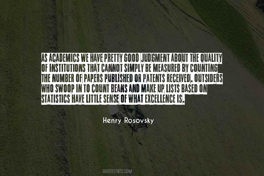 Rosovsky Henry Quotes #1721129