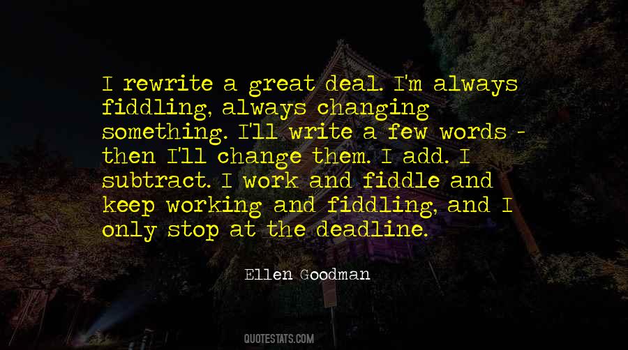 Deadline Quotes #1325849