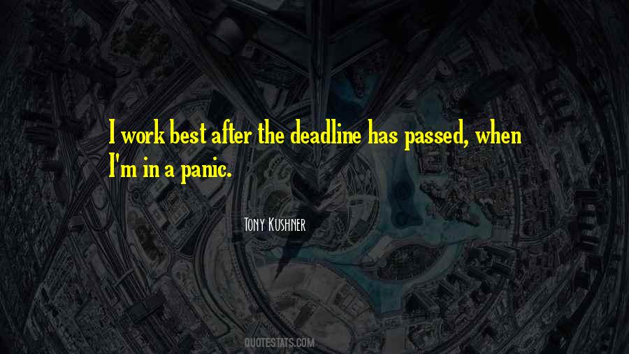 Deadline Quotes #1543103