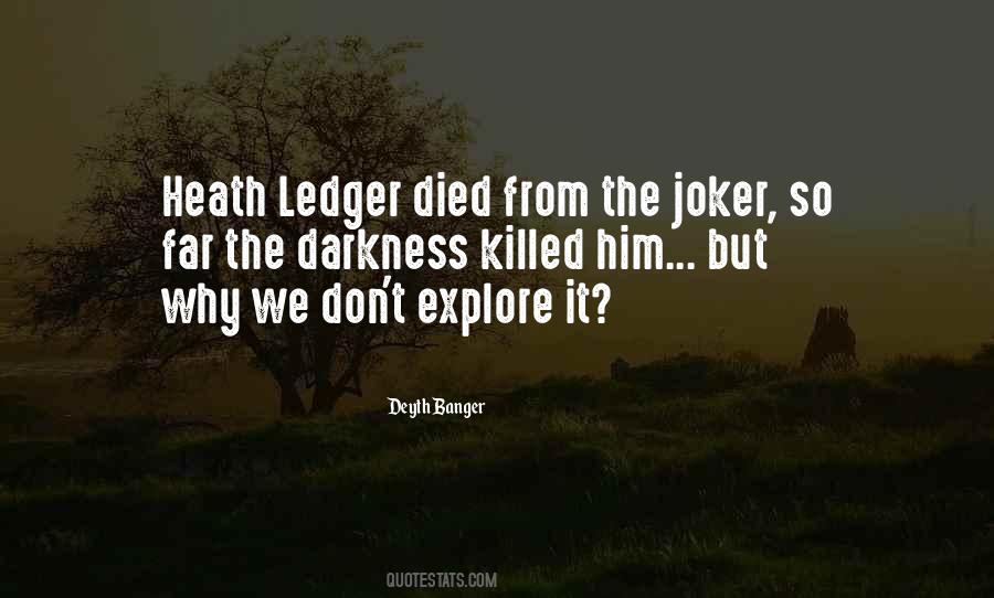 Joker Heath Quotes #786140