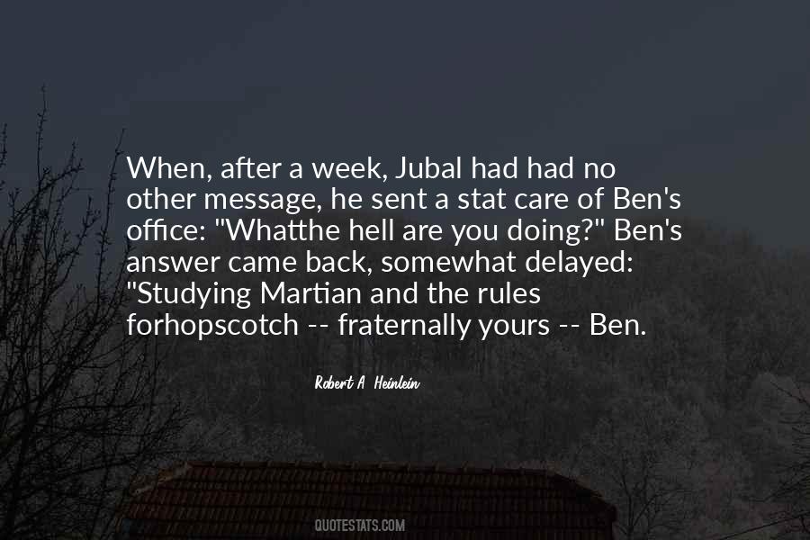 Quotes About Jubal #1047524
