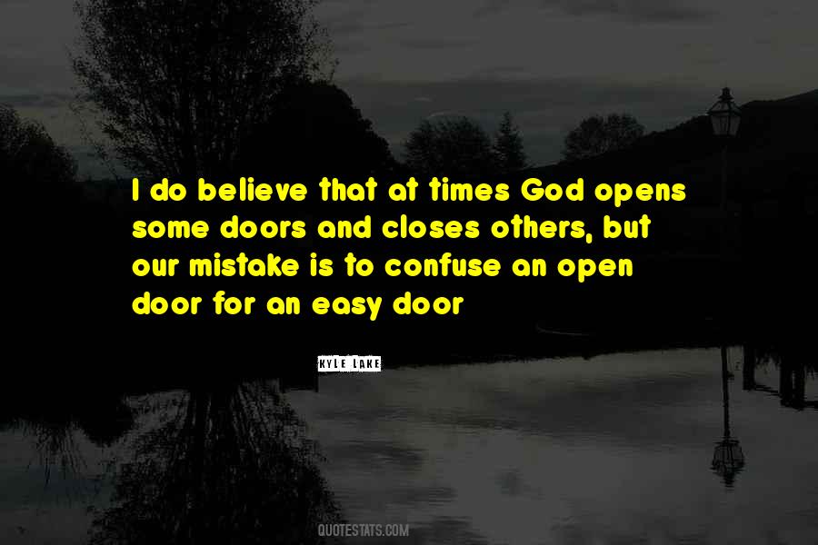 Open Doors Of God Quotes #99673