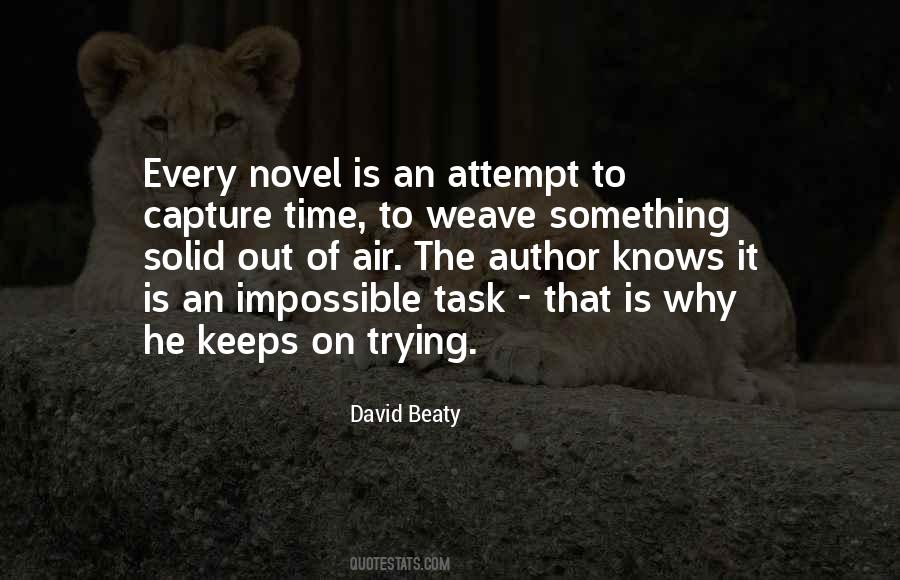 Something Is Impossible Quotes #1012300