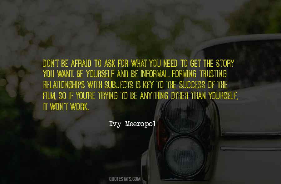 Quotes About Trying Relationships #1222241