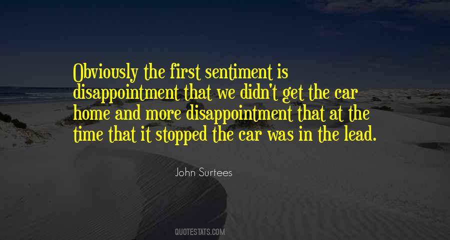 No Way Home Disappointment Quotes #1308051