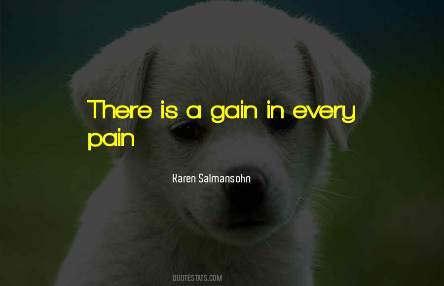 Pain Is Gain Quotes #1110050