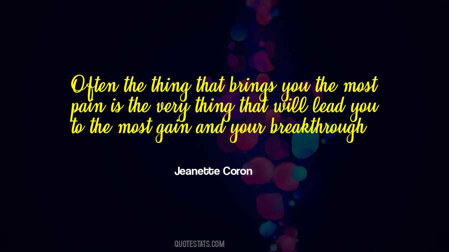 Pain Is Gain Quotes #123996