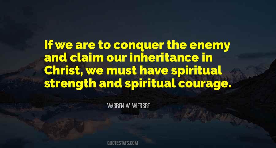 Strength Conquer Quotes #1693695
