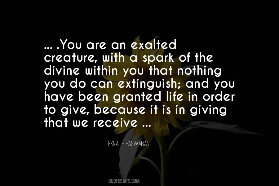 Spark Of The Divine Quotes #157627