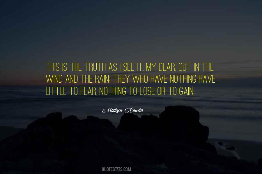 I Fear Nothing Quotes #142833