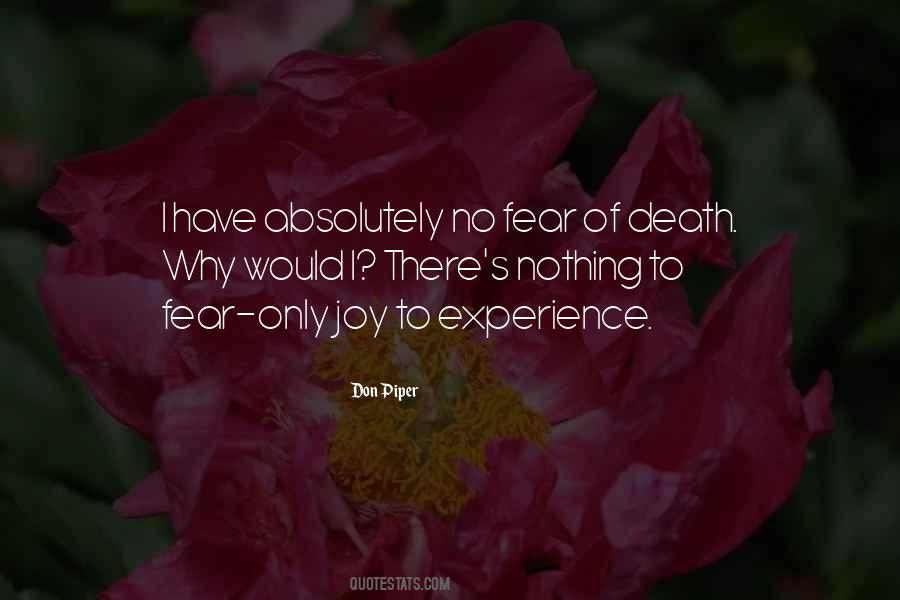 I Fear Nothing Quotes #225110