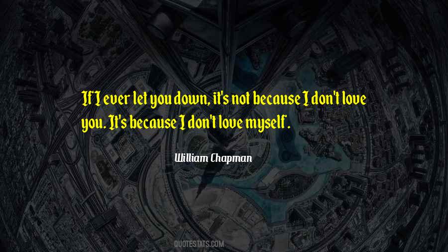 I Let Myself Down Quotes #919016