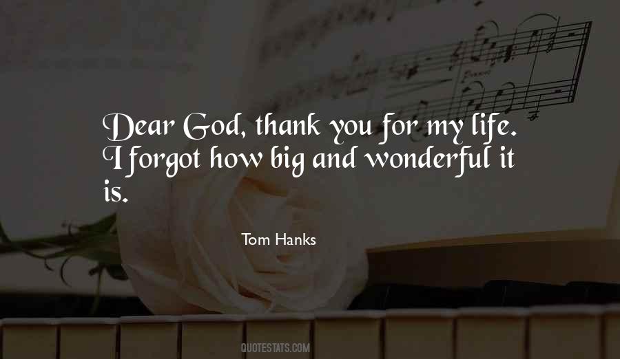 Dear God Thank You Quotes #450168