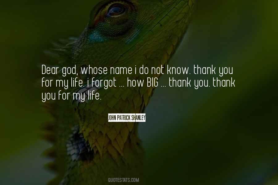 Dear God Thank You Quotes #952560