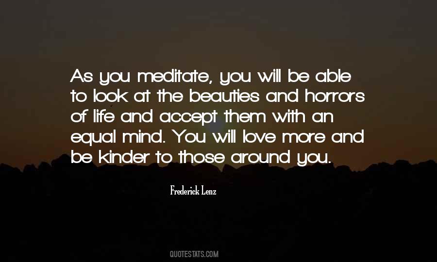 Meditation Love Quotes #61886