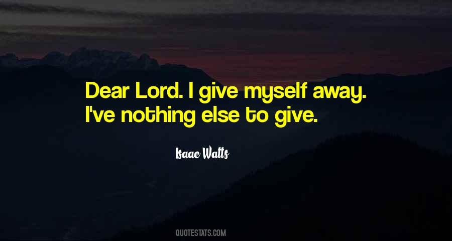 Dear Lord Quotes #234890