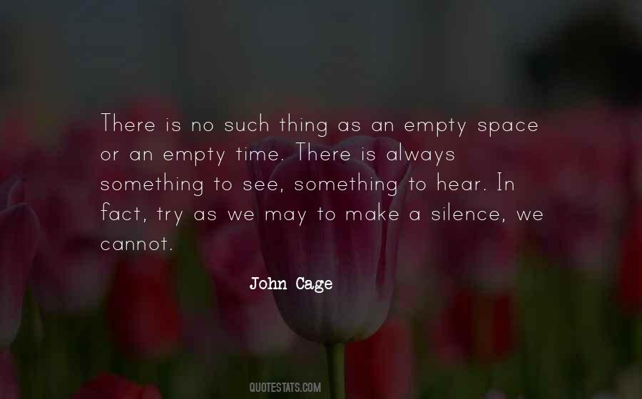 Empty Time Quotes #311849
