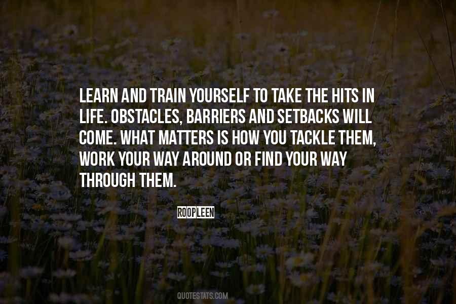 Obstacles In Your Way Quotes #1162517