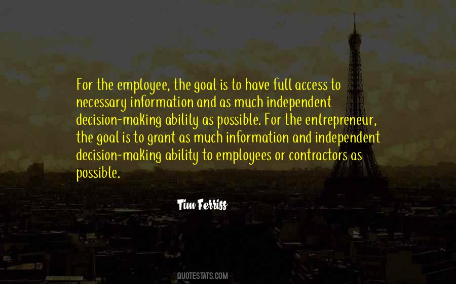 Employee Vs Entrepreneur Quotes #616047
