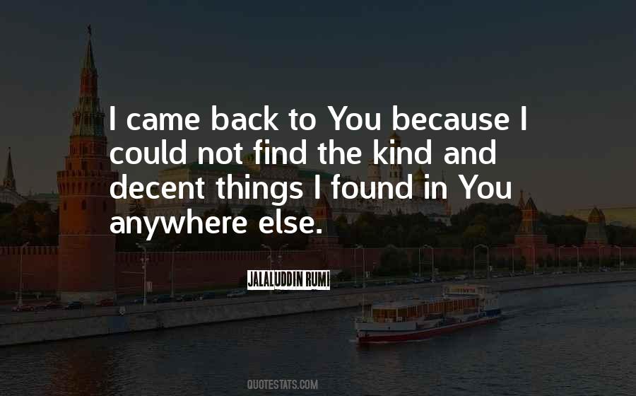Back To Things Quotes #149666
