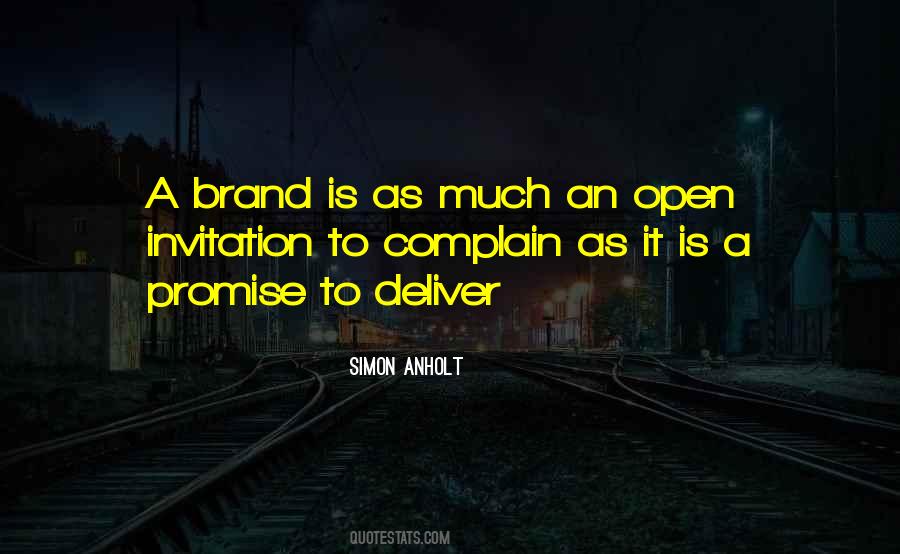 A Brand Is A Promise Quotes #1623288