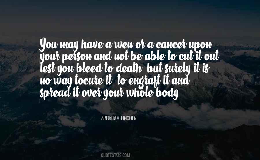 Death And Cancer Quotes #632009