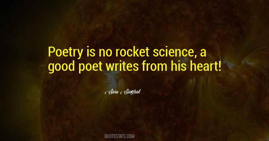 Poetry Science Quotes #1118898