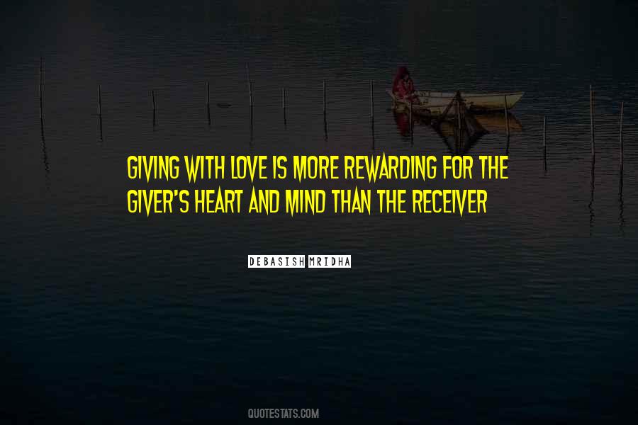 Love Giver Quotes #1836887