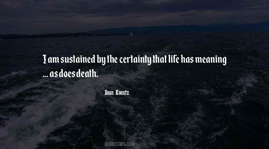 Death Certainty Quotes #1202991