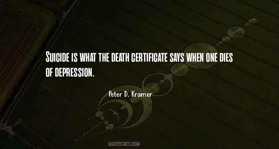 Death Certificate Quotes #1774326
