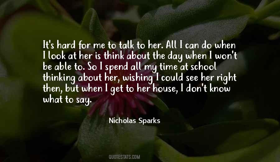When I Look At Her Quotes #110602