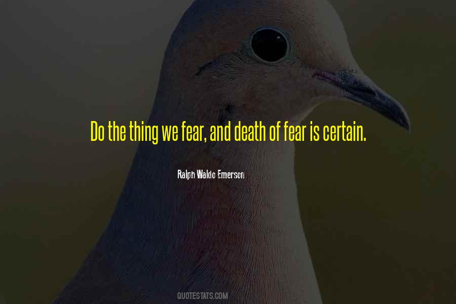 Death Is Certain Quotes #290712