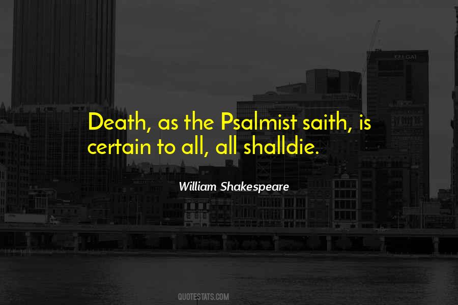 Death Is Certain Quotes #934368