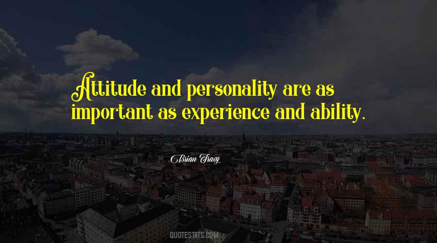 Attitude Vs Personality Quotes #744065