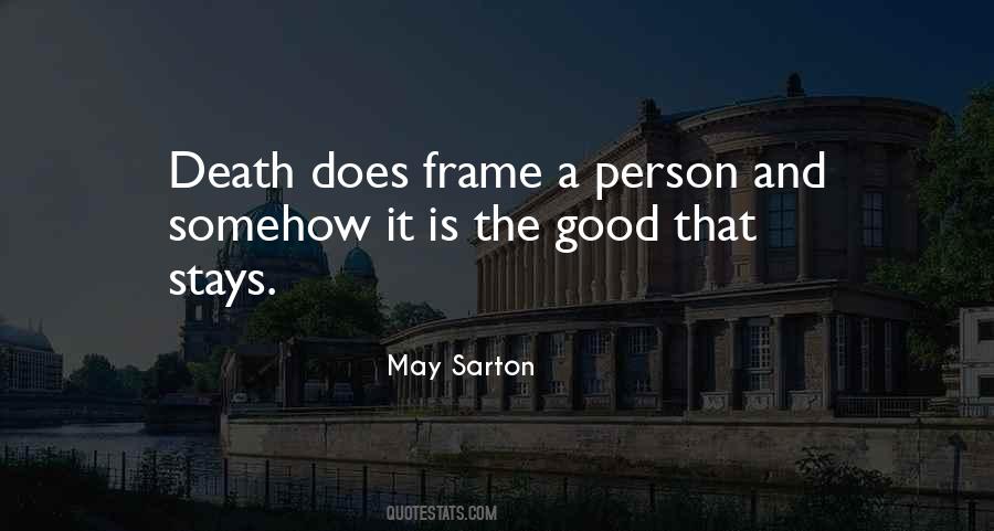 Death Is Good Quotes #476855