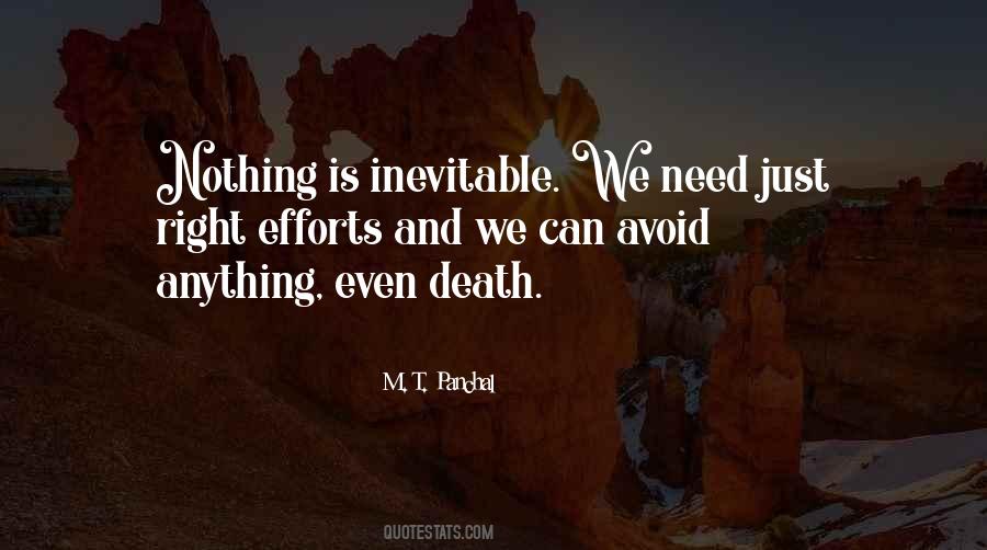 Death Is Inevitable Quotes #821810