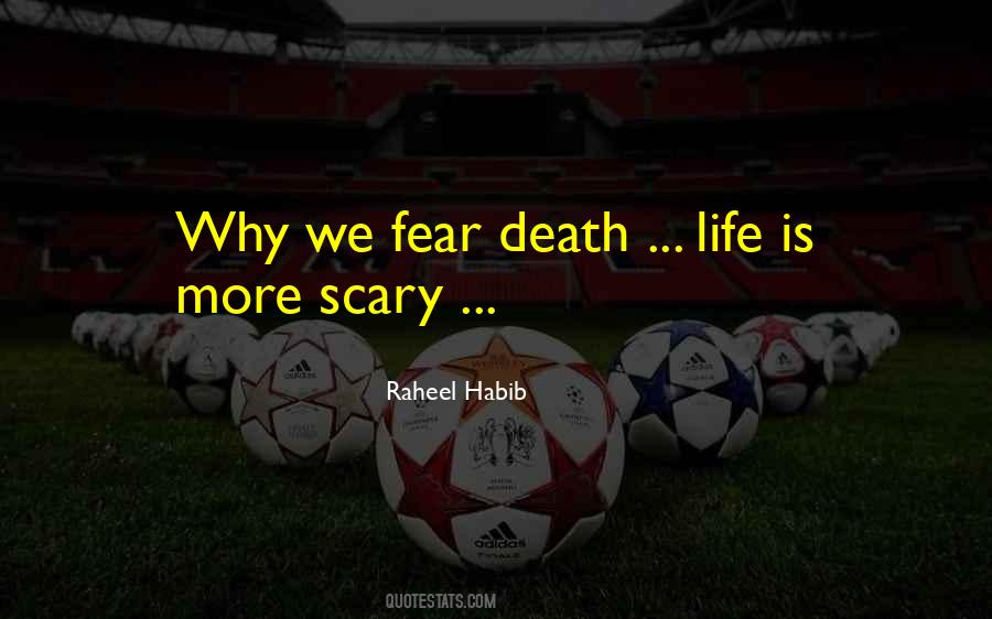 Death Is Scary Quotes #263868
