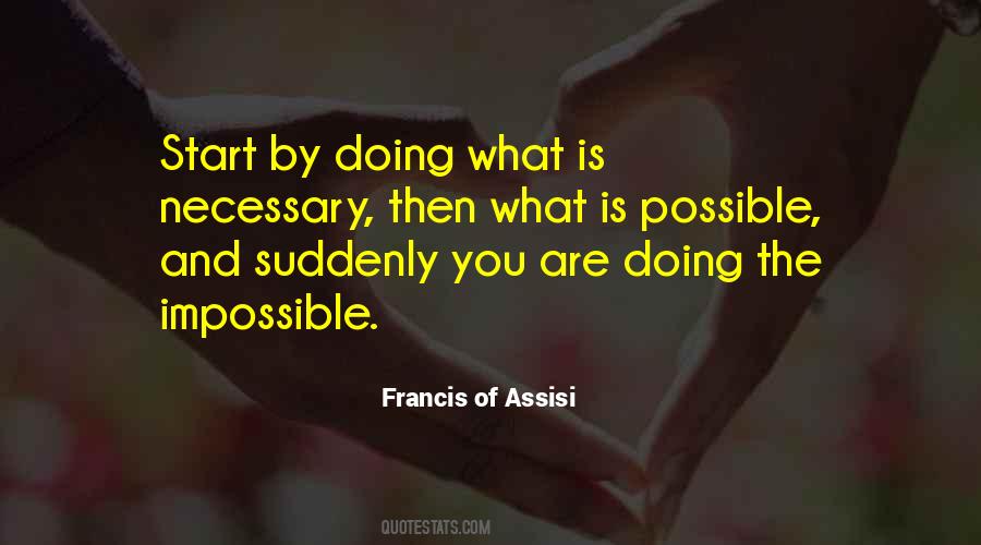 Start By Doing What Is Necessary Quotes #840853