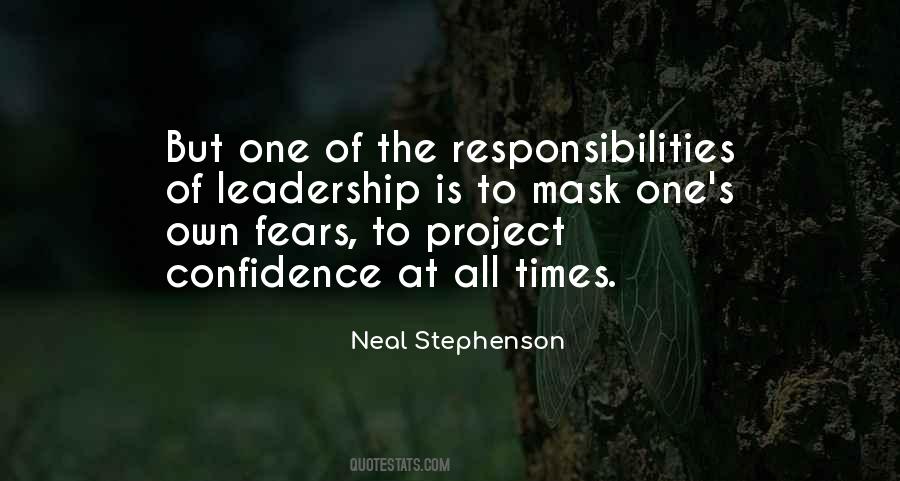Confidence Leadership Quotes #347263
