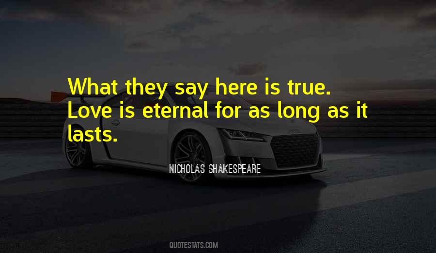 True Love Is Eternal Quotes #386529