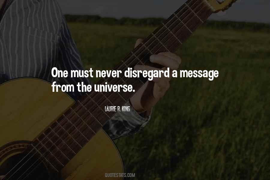 Message From The Universe Quotes #1493223
